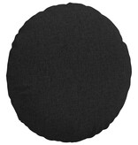 VidaXL Zitkussens 2 pcs Zwart Ø60 x 21 cm Stof