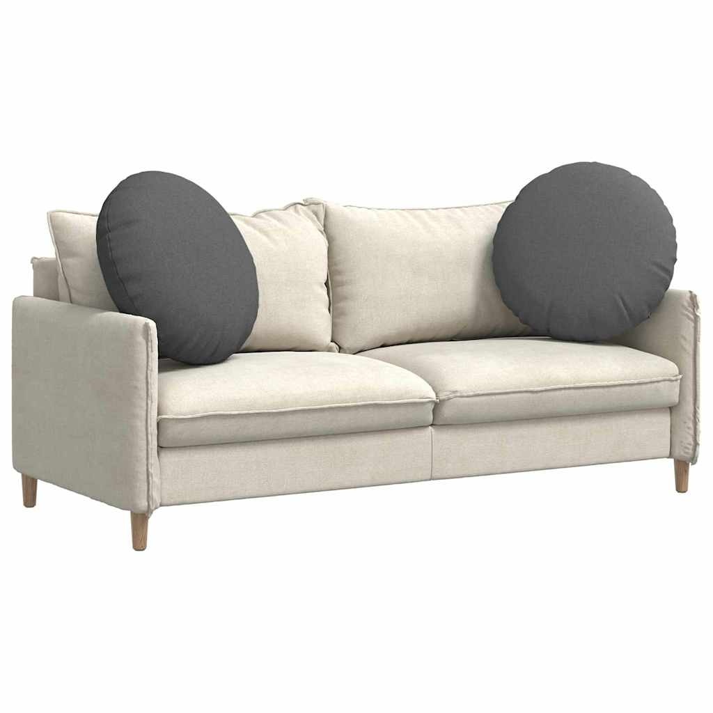 VidaXL Zitkussens 2 pcs Donkergrijs Ø60 x 21 cm Stof