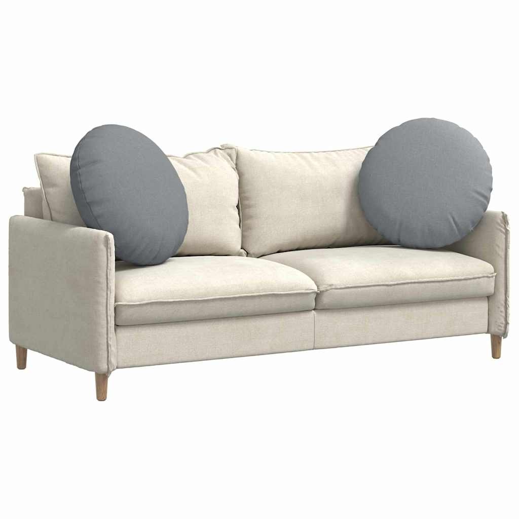 VidaXL Zitkussens 2 pcs Lichtgrijs Ø60 x 21 cm Stof