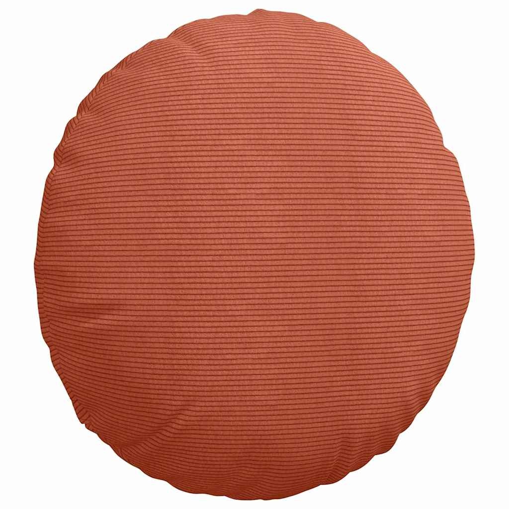 VidaXL Zitkussens 2 pcs Rood-oranje Ø 50 cm Katoen Stof