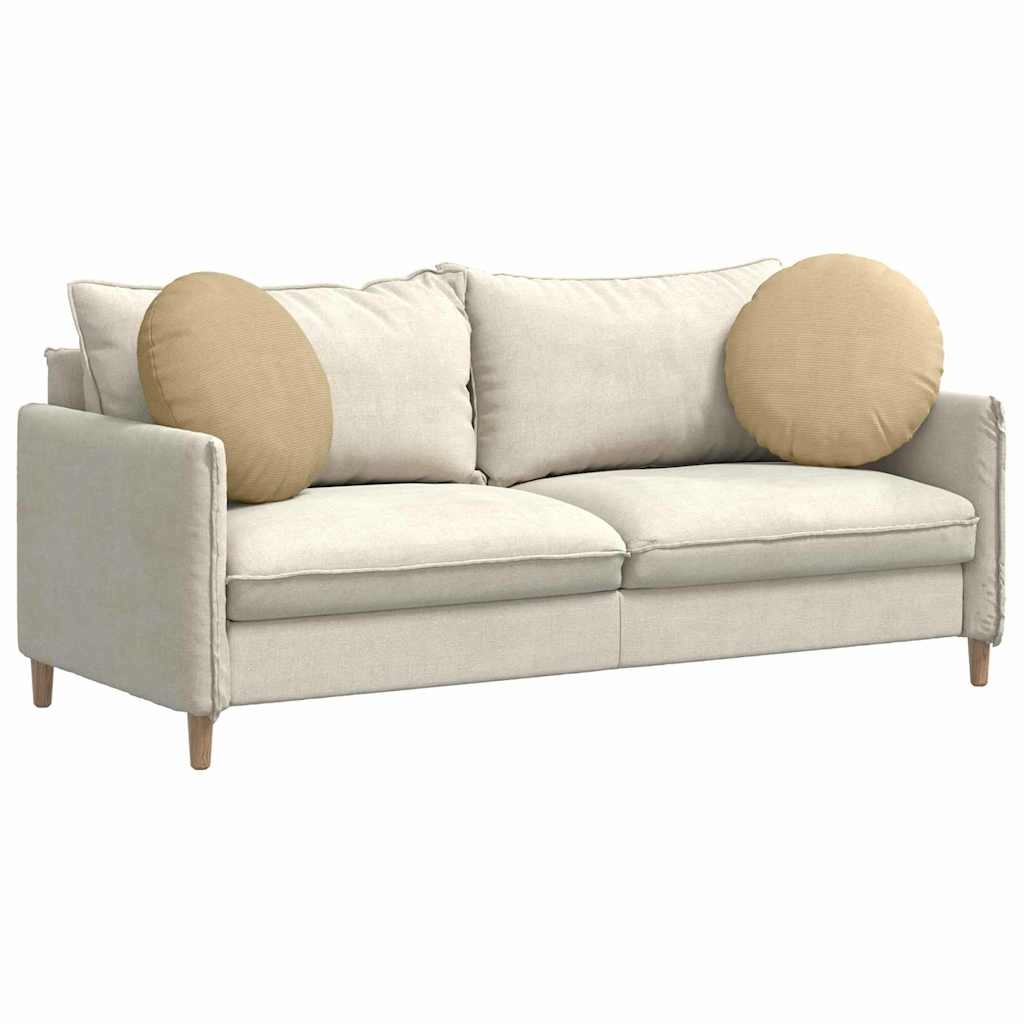 VidaXL Zitkussens 2 pcs Grijs groen Ø 50 cm Katoen Stof