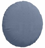 VidaXL Zitkussens 2 pcs Blauw Ø 50 cm Katoen Stof