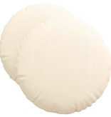 VidaXL Zitkussens 2 pcs Crème Ø 50 cm Katoen Stof