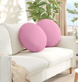 VidaXL Zitkussens 2 pcs Roze Ø50 x 19 cm Stof