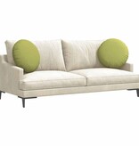 VidaXL Zitkussens 2 pcs Lichtgroen Ø50 x 19 cm Stof