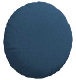 VidaXL Zitkussens 2 pcs Blauw Ø50 x 19 cm Stof