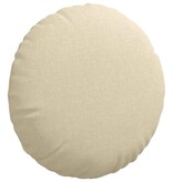 VidaXL Zitkussens 2 pcs Crème Ø50 x 19 cm Stof