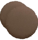 VidaXL Zitkussens 2 pcs Bruin Ø50 x 19 cm Stof