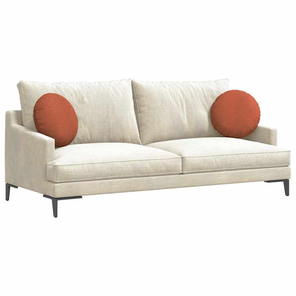 VidaXL Zitkussens 2 pcs Rood-oranje Ø 40 cm Katoen Stof