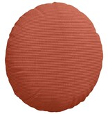 VidaXL Zitkussens 2 pcs Rood-oranje Ø 40 cm Katoen Stof