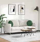 VidaXL Zitkussens 2 pcs Donkergroen Ø 40 cm Katoen Stof