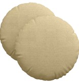 VidaXL Zitkussens 2 pcs Grijs groen Ø 40 cm Katoen Stof