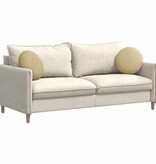 VidaXL Zitkussens 2 pcs Grijs groen Ø 40 cm Katoen Stof