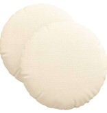 VidaXL Zitkussens 2 pcs Crème Ø 40 cm Katoen Stof