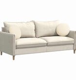 VidaXL Zitkussens 2 pcs Crème Ø 40 cm Katoen Stof