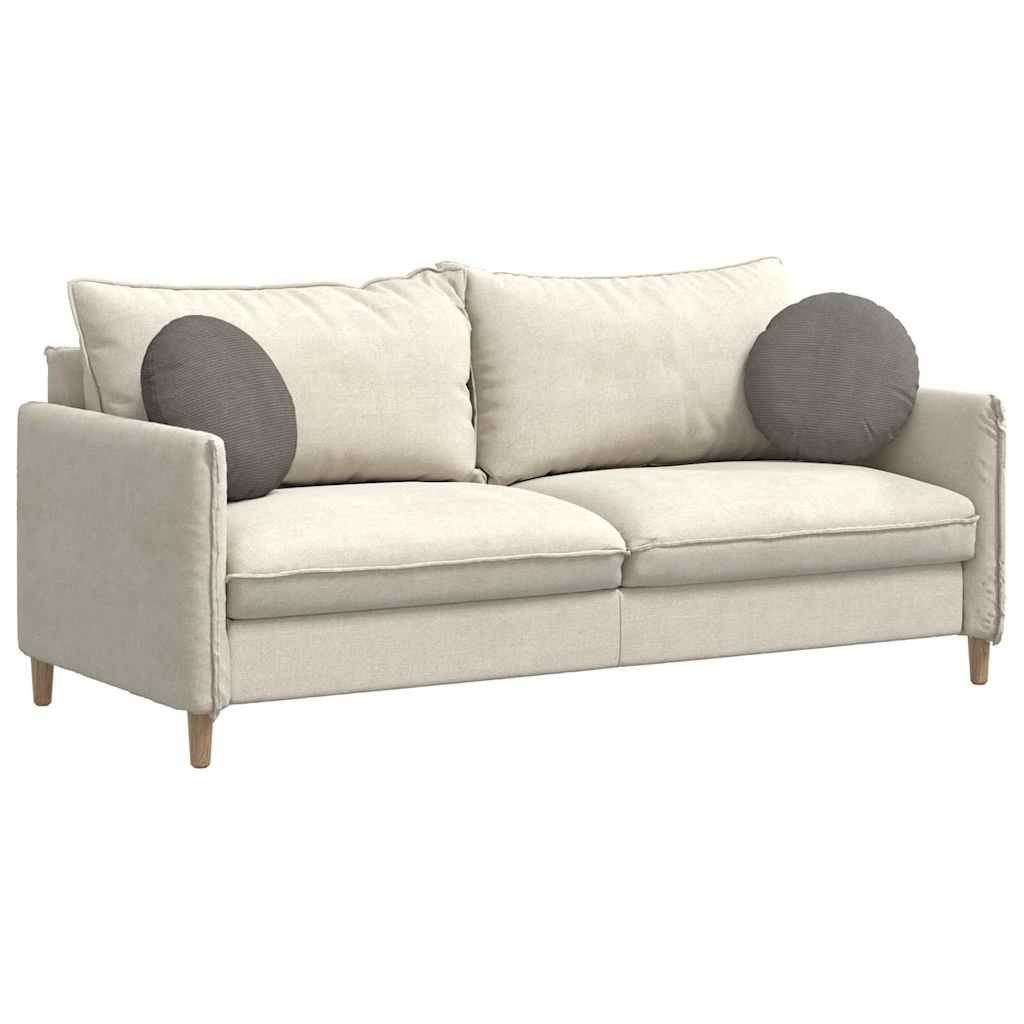 VidaXL Zitkussens 2 pcs Lichtgrijs Ø 40 cm Katoen Stof