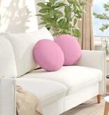 VidaXL Zitkussens 2 pcs Roze Ø40 x 13 cm Stof