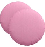 VidaXL Zitkussens 2 pcs Roze Ø40 x 13 cm Stof