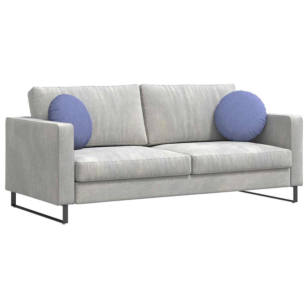 VidaXL Zitkussens 2 pcs Jeans Blauw Ø40 x 13 cm Stof