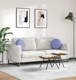 VidaXL Zitkussens 2 pcs Jeans Blauw Ø40 x 13 cm Stof