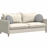 VidaXL Zitkussens 2 pcs Wolkengrijs Ø40 x 13 cm Stof