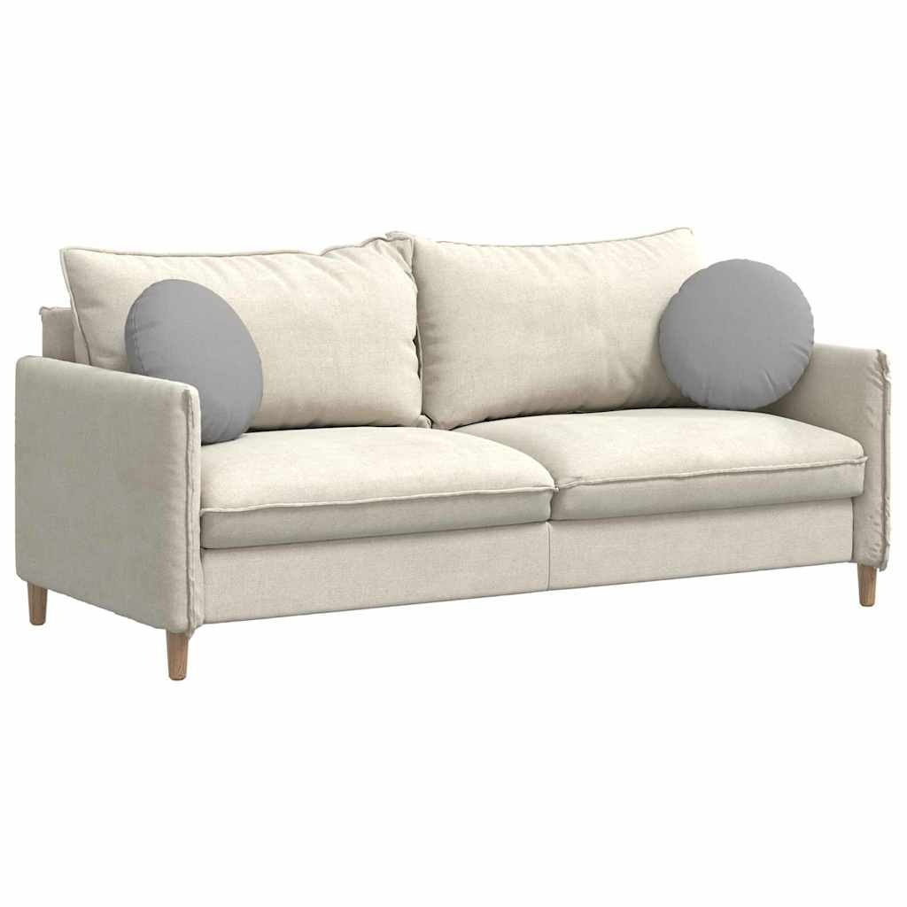 VidaXL Zitkussens 2 pcs Wolkengrijs Ø40 x 13 cm Stof