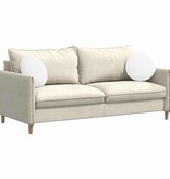 VidaXL Zitkussens 2 pcs Wit Ø40 x 13 cm Stof