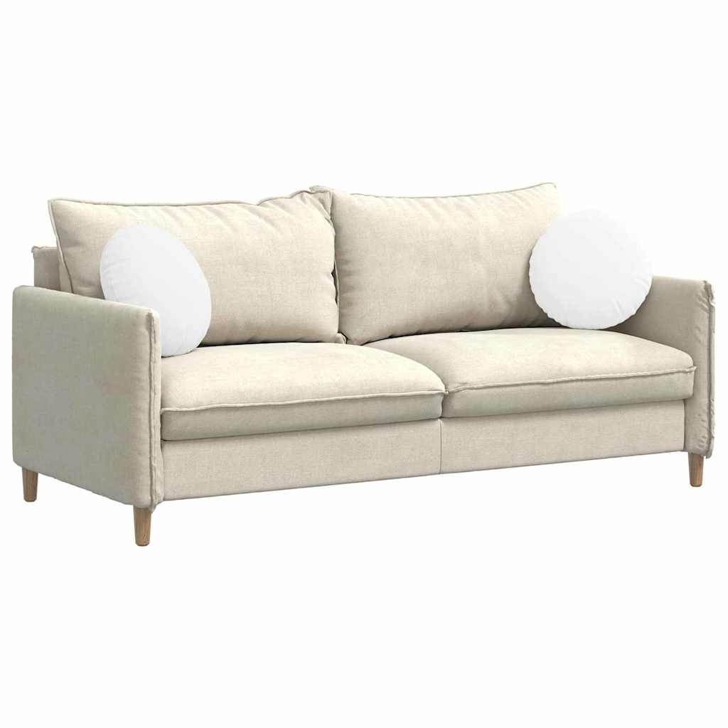 VidaXL Zitkussens 2 pcs Wit Ø40 x 13 cm Stof