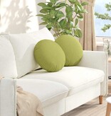 VidaXL Zitkussens 2 pcs Lichtgroen Ø40 x 13 cm Stof