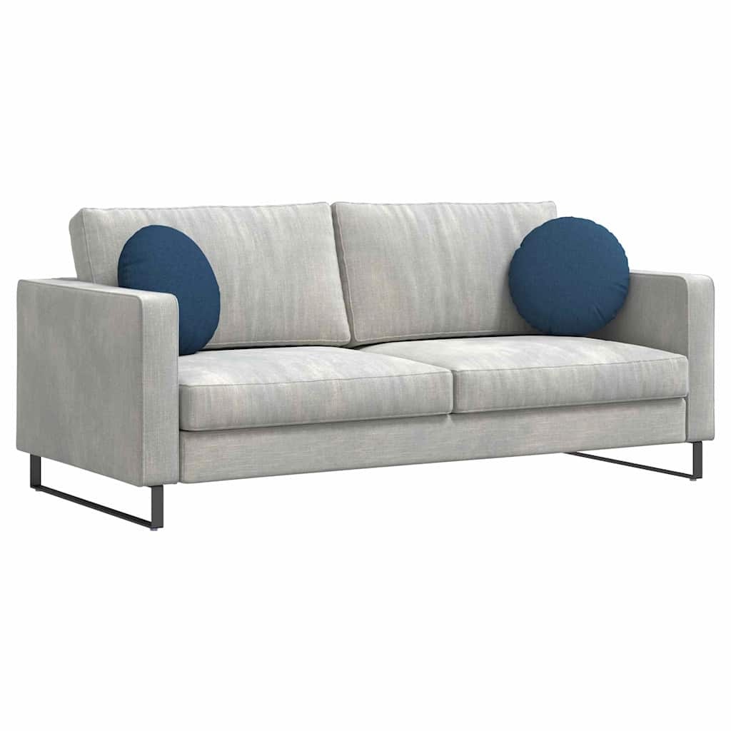 VidaXL Zitkussens 2 pcs Blauw Ø40 x 13 cm Stof