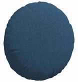 VidaXL Zitkussens 2 pcs Blauw Ø40 x 13 cm Stof