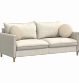 VidaXL Zitkussens 2 pcs Crème Ø40 x 13 cm Stof