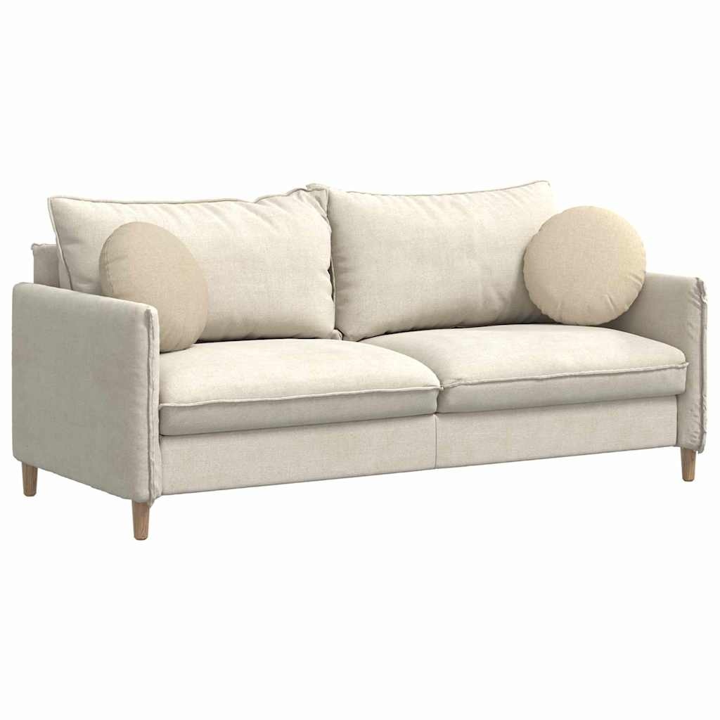 VidaXL Zitkussens 2 pcs Crème Ø40 x 13 cm Stof