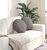 VidaXL Zitkussens 2 pcs Taupe Ø40 x 13 cm Stof
