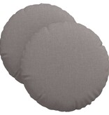 VidaXL Zitkussens 2 pcs Taupe Ø40 x 13 cm Stof