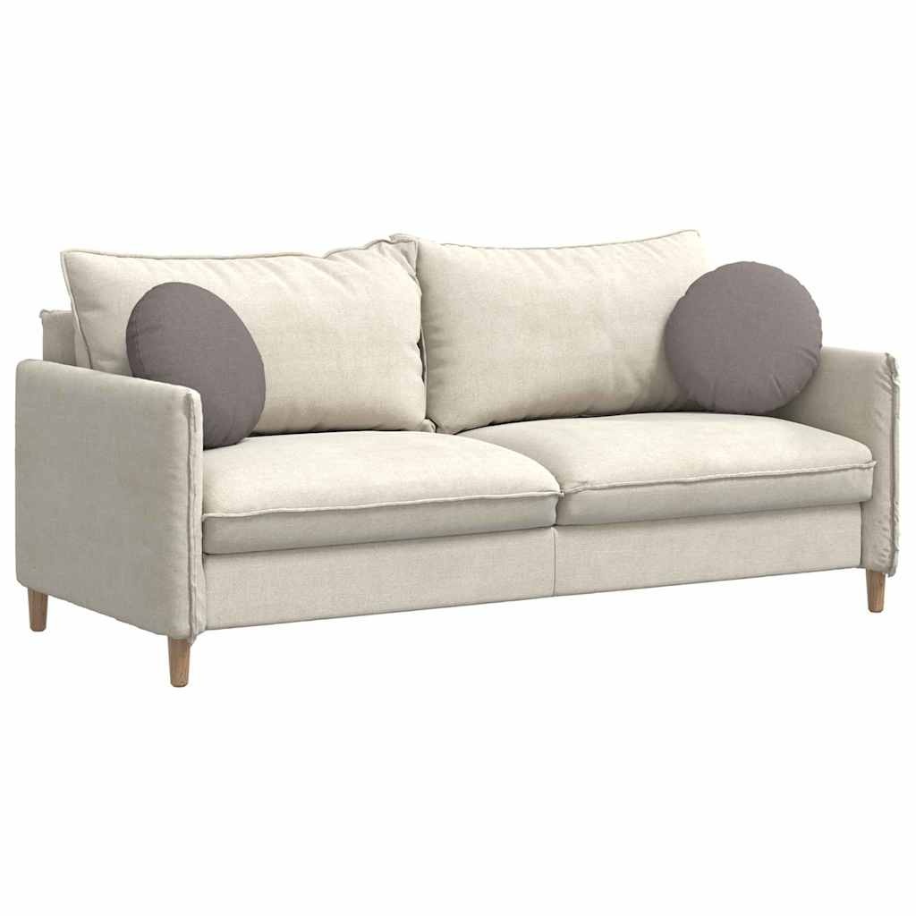 VidaXL Zitkussens 2 pcs Taupe Ø40 x 13 cm Stof