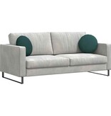 VidaXL Zitkussens 2 pcs Donkergroen Ø40 x 13 cm Stof