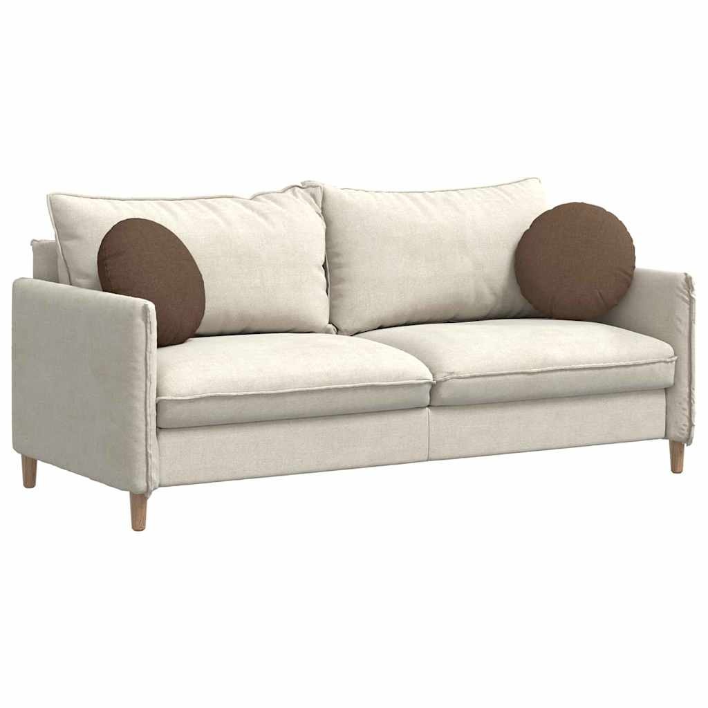 VidaXL Zitkussens 2 pcs Bruin Ø40 x 13 cm Stof