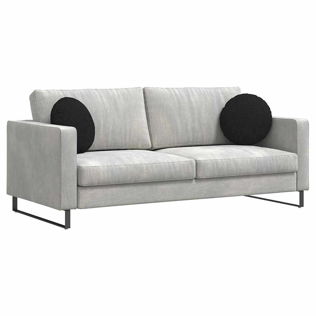 VidaXL Zitkussens 2 pcs Zwart Ø40 x 13 cm Stof