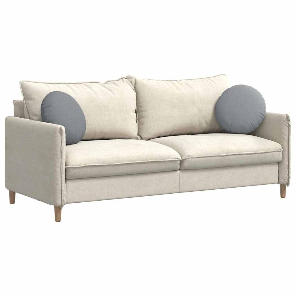 VidaXL Zitkussens 2 pcs Lichtgrijs Ø40 x 13 cm Stof