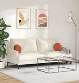 VidaXL Zitkussens 2 pcs Rood-oranje Ø 30 cm Katoen Stof