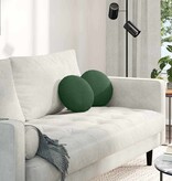 VidaXL Zitkussens 2 pcs Donkergroen Ø 30 cm Katoen Stof