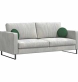 VidaXL Zitkussens 2 pcs Donkergroen Ø 30 cm Katoen Stof