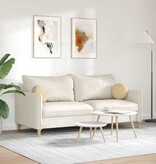 VidaXL Zitkussens 2 pcs Grijs groen Ø 30 cm Katoen Stof