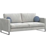 VidaXL Zitkussens 2 pcs Blauw Ø 30 cm Katoen Stof