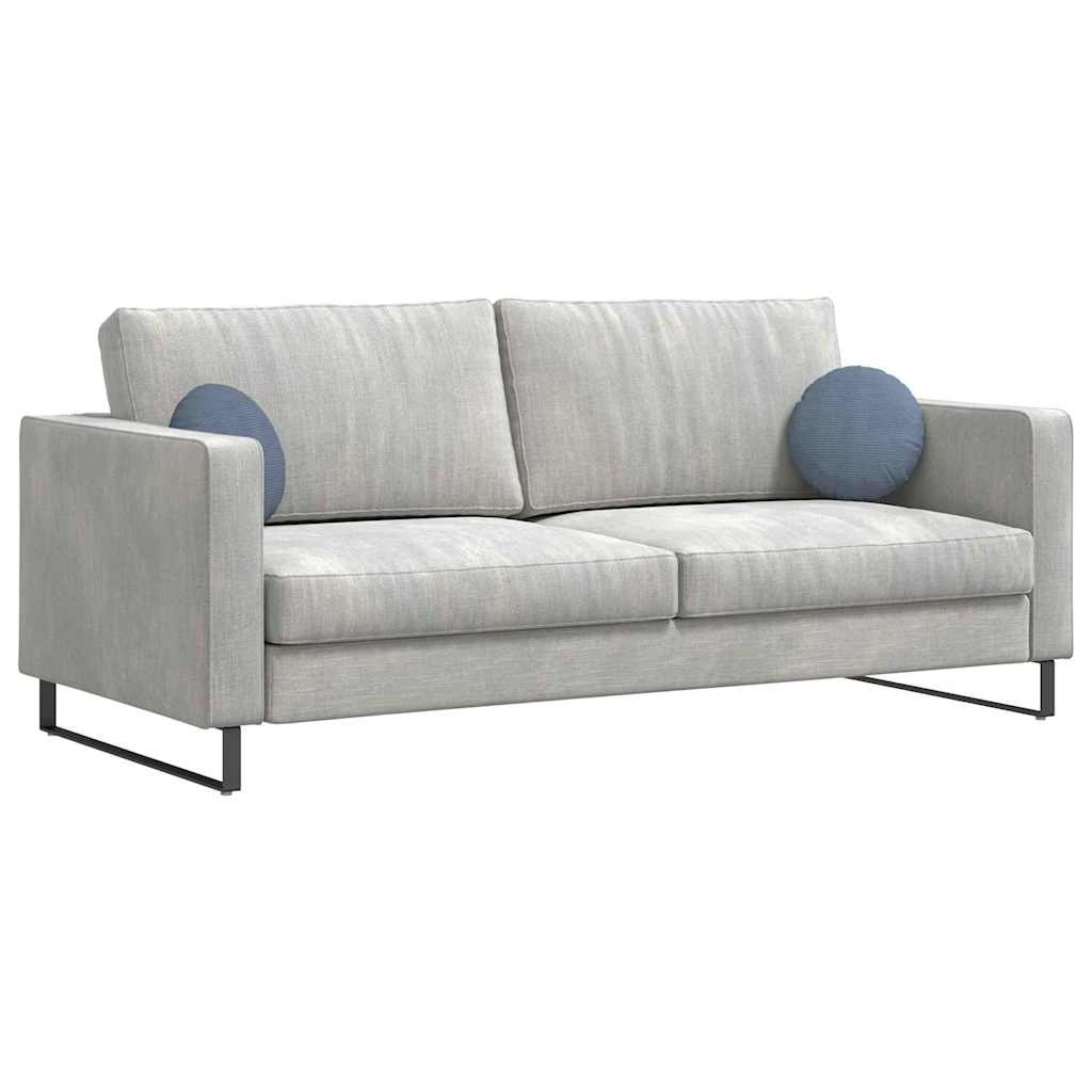 VidaXL Zitkussens 2 pcs Blauw Ø 30 cm Katoen Stof