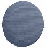 VidaXL Zitkussens 2 pcs Blauw Ø 30 cm Katoen Stof