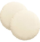 VidaXL Zitkussens 2 pcs Crème Ø 30 cm Katoen Stof