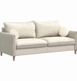 VidaXL Zitkussens 2 pcs Crème Ø 30 cm Katoen Stof