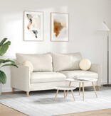 VidaXL Zitkussens 2 pcs Crème Ø 30 cm Katoen Stof